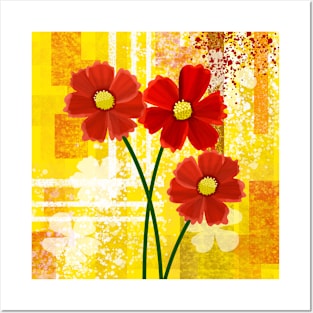 Red Flowers Posters and Art